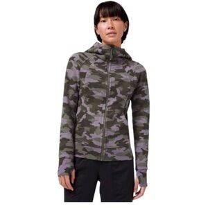 Lululemon Scuba Full Zip Hoodie Camo Dusky Lavender Multi Size 6